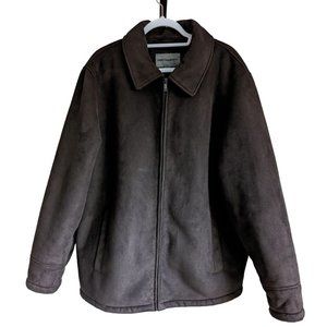 Johnston & Murphy Faux Suede and Faux Fur Lined Coat